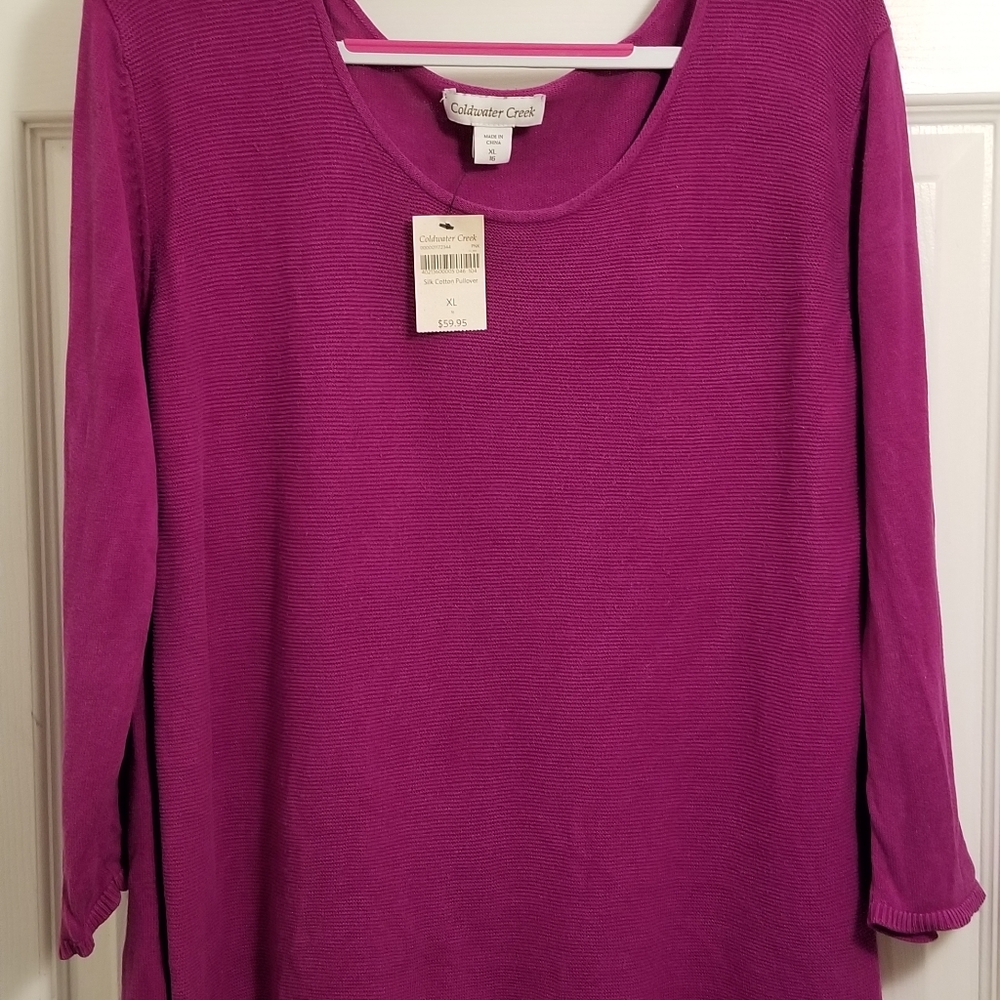 Coldwater Creek pullover sweater  Size XL NWT